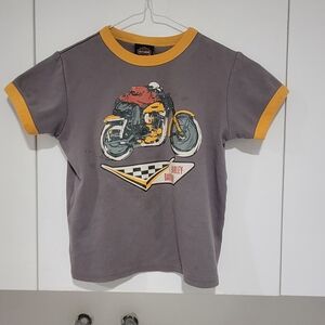 Harley-Davidson Kids Charcoal and Mustard Tee
